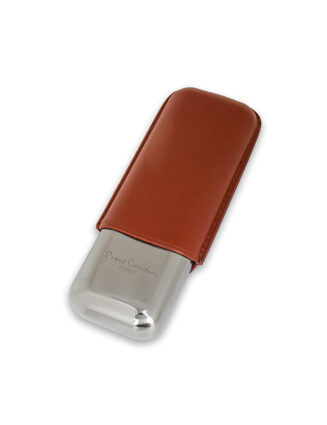 Genuine leather Cigar Case Can Hold Two Cigars up to 62" Ring Gauge