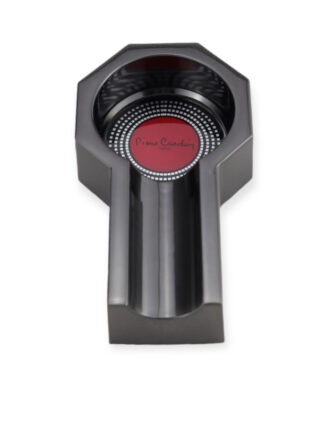 HEXA series Zinc Alloy Cigar ashtray Single 4cm slot for large cigar Gunmetal