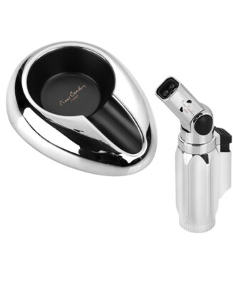 Cigar Set with Ashtray and Desk 4 Jet Lighter Adjustable Head