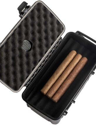 Hard Plastic Travel Cigar Case for 15 Cigars
